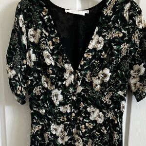 Midi dress, green/black multi